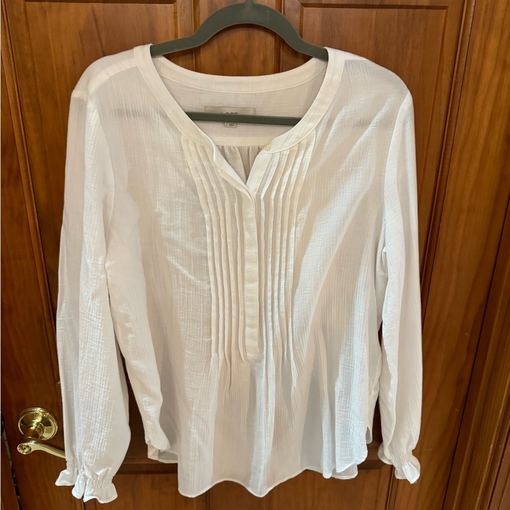 Loft white blouse